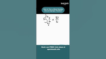 How to Turn a Mixed Number into a Fraction? | Fraction Trick  #shorts  #mathtricks #mathforkids