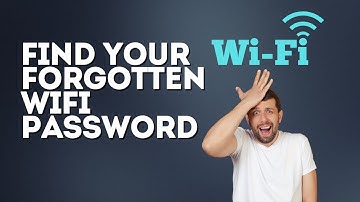 Find Your Forgotten WIFI Password