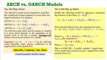 ARCH vs GARCH (The Background) #garch #arch #clustering #volatility #mgarch #tgarch #egarch #igarch
