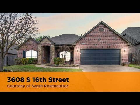 3608 S 16th Street, Broken Arrow, OK home video tour