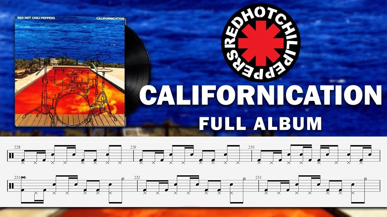 Californication Full Album Drum Transcription By chamisdrums drumtabs