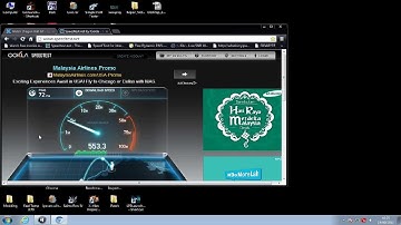Unifi vs Streamyx speedtest