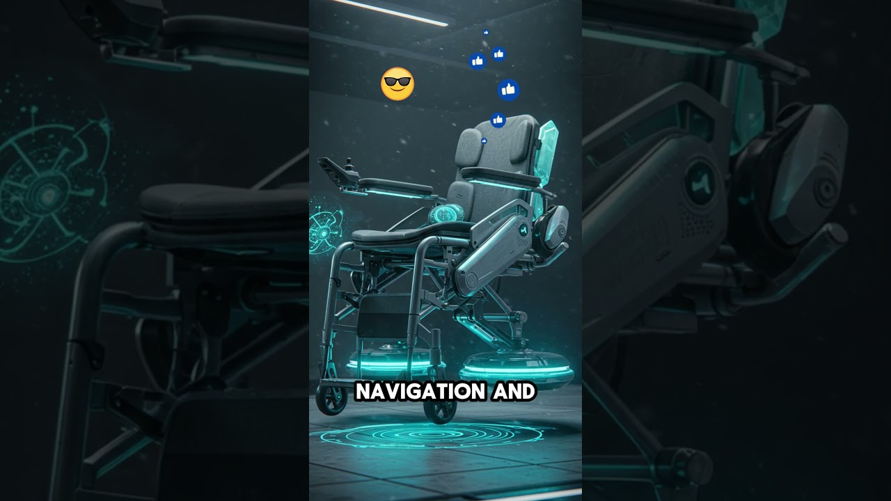 Futuristic Wheelchair 2100 – Levitation & AI Support 