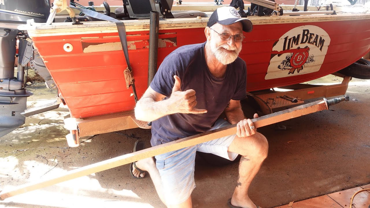 Replace Boat Trailer Axle - YouTube