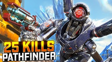 AMAZING Pathfinder 25 KILLS and 5,600 Damage Apex Legends