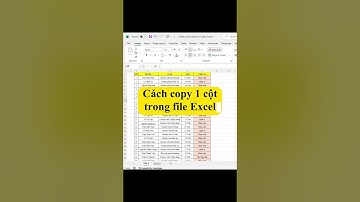 Cách copy cột trong Excel #tinhocvanphong #word #exceltips #excel #sachtinhocvanphong #youtubeshorts