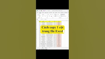 Cách copy cột trong Excel #tinhocvanphong #word #exceltips #excel #sachtinhocvanphong #youtubeshorts
