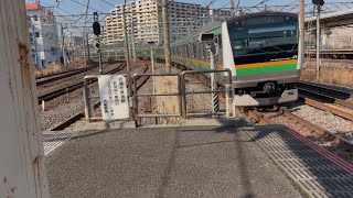 E233系3000番台U627+Eｰ56編成大船駅発車