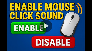 How To Enable Mouse Click Sound | Windows 11