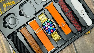 New Dt900 Ultra 9 Smartwatch With Big 2.06 Inch Infinity Display X 7 Pairs Starps X Case