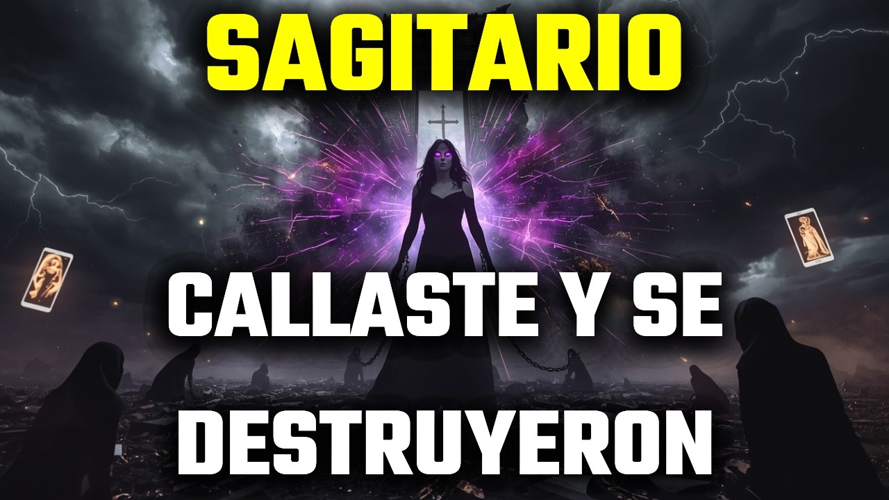 SAGITARIO🌑TU SILENCIO LOS DESTRUYE⚠️DESPERTÓ TU PODER OSCURO‼️NO HAY VUELTA ATRÁS