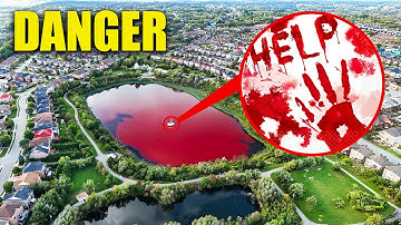 if you find this BLOODY NOTE near BLOOD LAKE, RUN AWAY FAST!! (something BAD HAPPENED!)