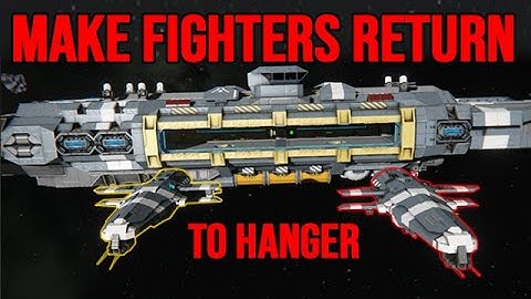 Launch & Return To Hanger AI Fighters  - How To - Space Engineers