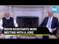 Joe Biden makes PM Modi laugh with joke about relatives in India: 'This meeting is to...'