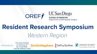 Watch LIVE the OREF 2026 Resident Research Symposium-Western Region!