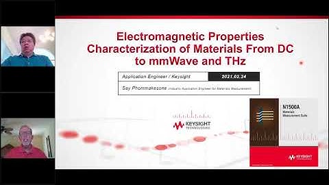 Keysight Technologies  Electromagnetic Properties Characterization of Materials