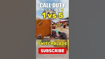 INSANE 1 vs 5 ACE Clutch using Switchblade  #codm #shorts  #gameplaycodm #callofdutymobile