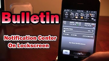 Bulletin - Notification Center On Lockscreen (Cydia Tweak)