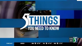 Monday, Dec. 29, 2025: 5 things you need to know