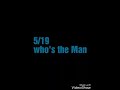 5/19 Who's the Man Daichi Miura
