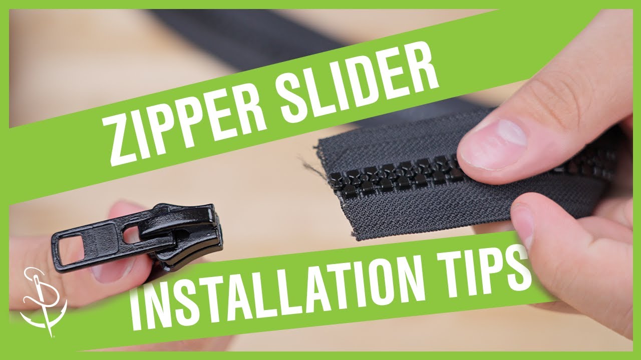 How to Install a Zipper Pull on Zipper Tape By-The-Yard Perfectly Every  Time! 