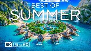 Best of Summer 8K UHD - The most beautiful beach in the world - Relaxing Piano Music