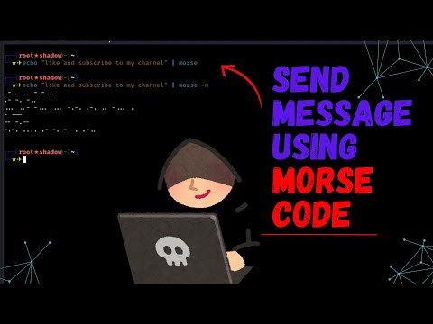 How Hacker Encode & Decode Morse Code - Kali Linux ✨✨| kidnapshadow
