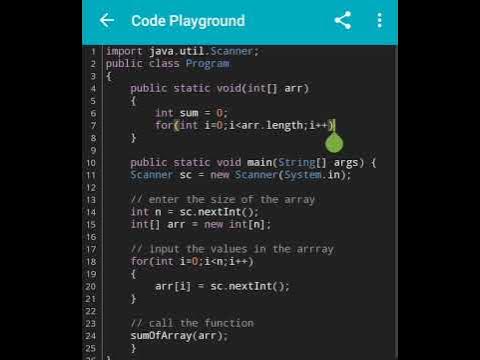 how to find sum of array in java #shorts #sumofarray #codingtime - YouTube