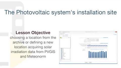 Solarius PV Tutorial - The PV system installation site - ACCA software