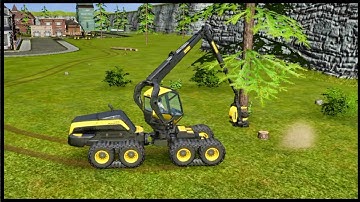 Farming Simulator 16 #6  Cutting Forestry Tree - Fs16 Android Gameplay