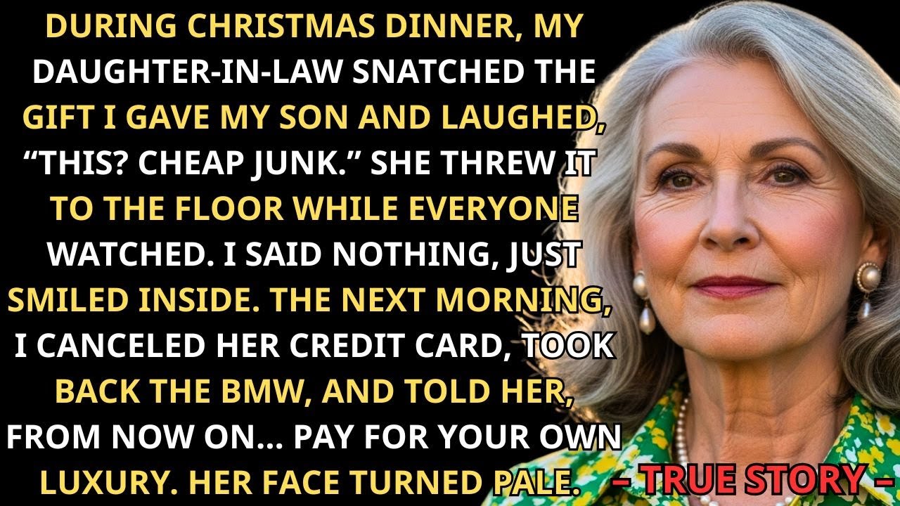 Моя невестка выбросила мой подарок, посчитав его «дешевым хламом», — и я заставила её глубоко пож...