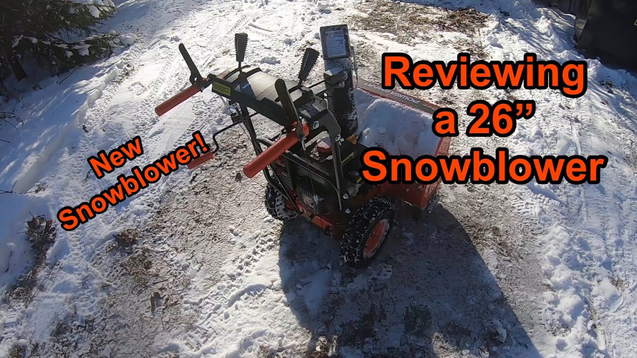 Reviewing the Powersmart 212cc 26" snowblower - YouTube