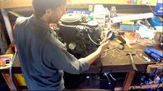 Performing A Compression Test On The Yamaha 50Hp Outboard Motor.