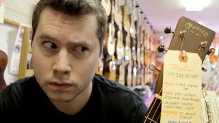 Miniatura del video ""What's the most expensive guitar in your store?""