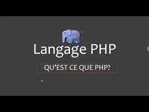 Vidéo: Qu'est-ce que PHP en programmation informatique ?