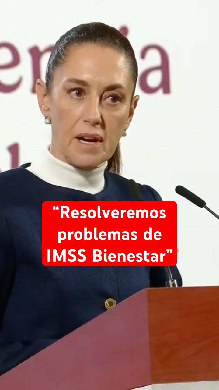 Sheinbaum anuncia reuniones para resolver problemas del IMSS Bienestar #shorts