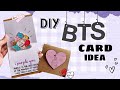 Easy diy BTS card idea/ Handmade greeting card/ BTS ARMY