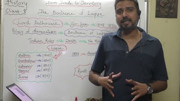 "The Doctrine of Lapse "class 8 History chapter From trade to Territory
