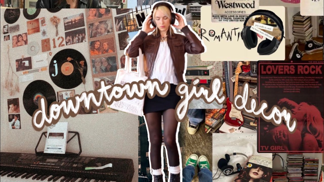 50 downtown girl aesthetic room decor ideas 🎸📚🎧 