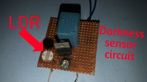 How To Make LDR-Darkness sensor circuit!