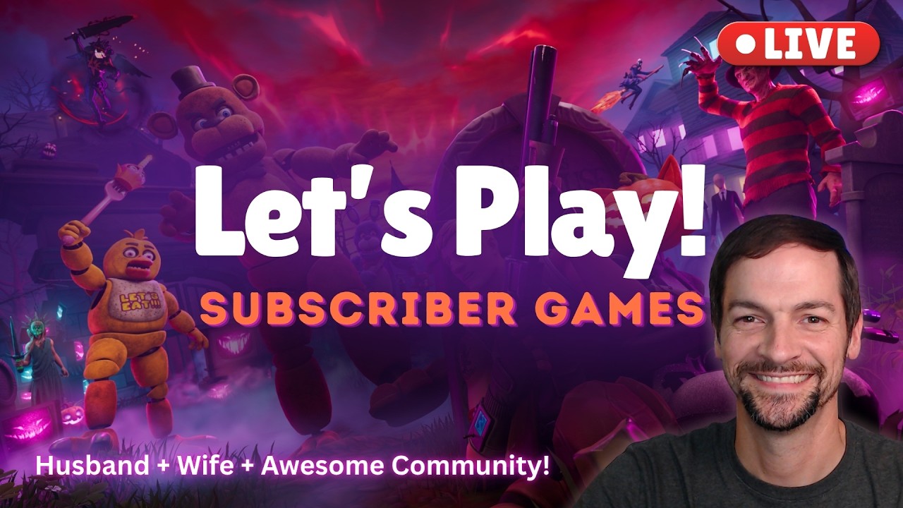 LIVE! - Subscriber Games + Giveaway Drawing in Fortnite! Husband & Wife Duo