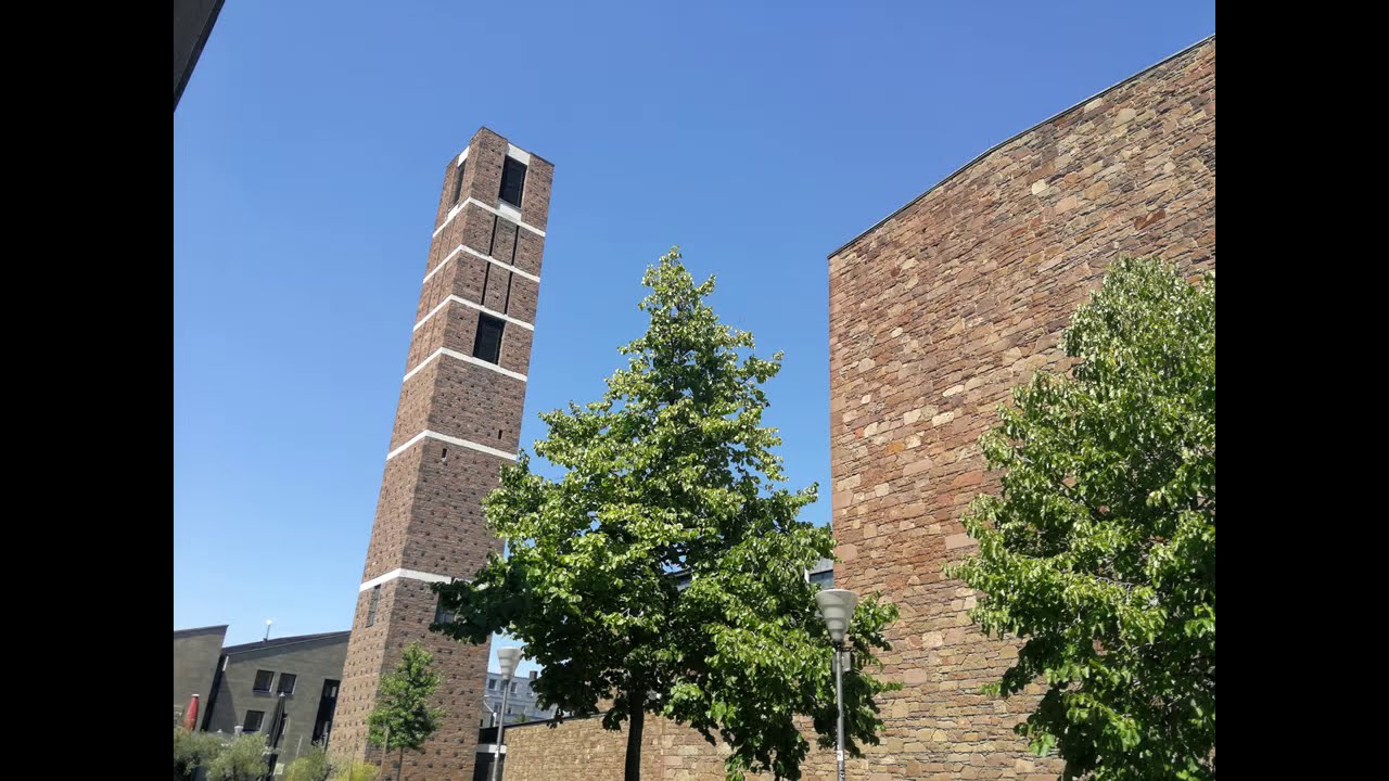 Düren (DN) Innenstadt kath. Kirche St. Anna : Glockenspiel und Glocke 1 (Tonaufnahme)