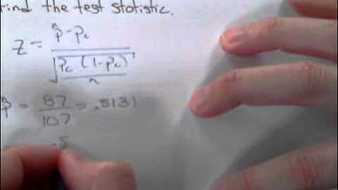 test statistics  (1-Sample Proportion)