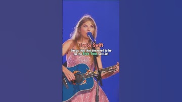 Taylor Swift Songs that Deserved to be on The Eras Tour Setlist #taylorswift #erastour