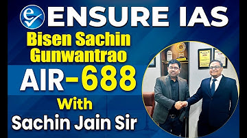 Bisen Sachin Gunwantrao | AIR-688  | UPSC Result 2025 | CSE 2024 Topper | ENSURE IAS By IRS 2016
