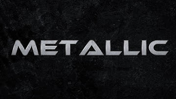 How to make a Metallic Text Effect in Photoshop