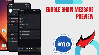 Enable Show Message Preview On Imo Hd. Technologyglance