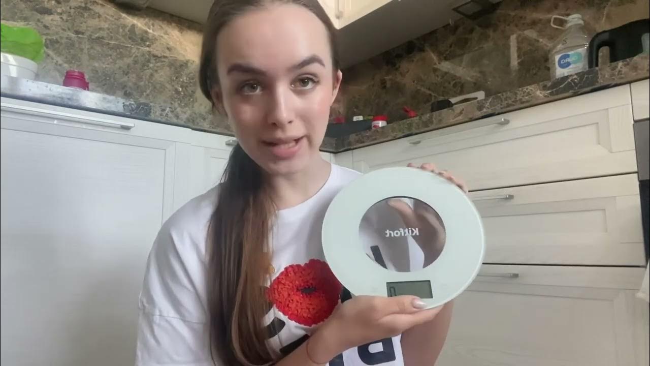 Кухонные весы Kitfort KT-823. Что в коробке, сколько весят два яблока ...