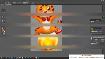FILE VECTOR TRANH CHÚ HỔ NGỒI TRÊN QUẢ CẦU VÀNG NHÂM DẦN 2022 - 031VTT