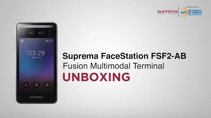 Suprema FaceStation F2 Unboxing  (FSF2 AB)